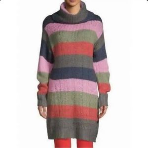 Nordstrom Solutions striped knit sweater multicolor dress women Size Large